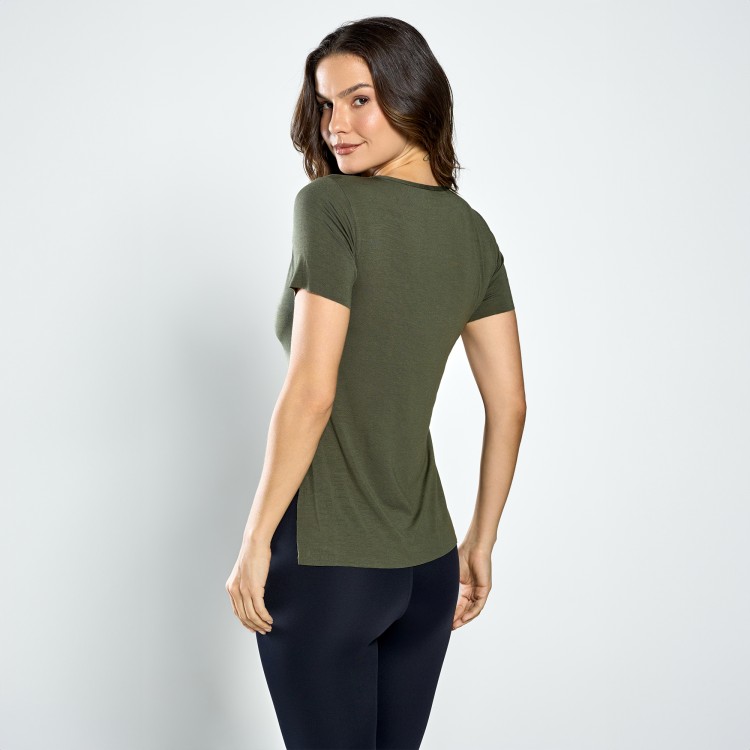 Blusa Fitness Live Verde Musgo