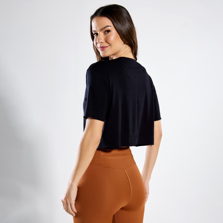 Cropped Fitness Classic Preto