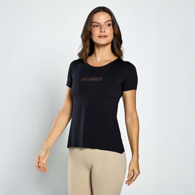 Blusa Fitness Comfort Preta