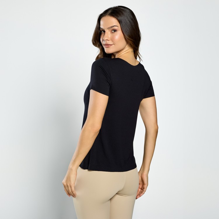 Blusa Fitness Comfort Preta