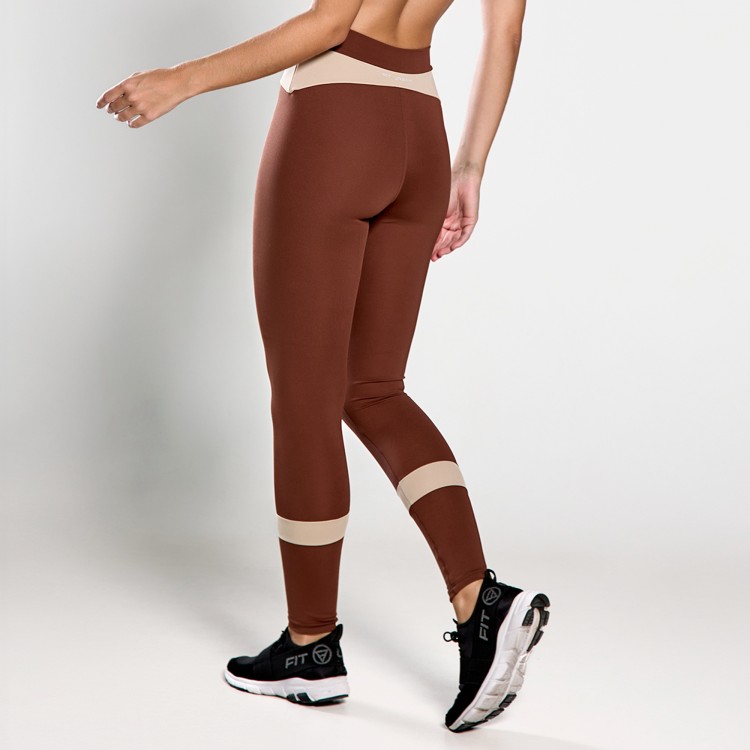Calça Legging Poliamida Sky Café