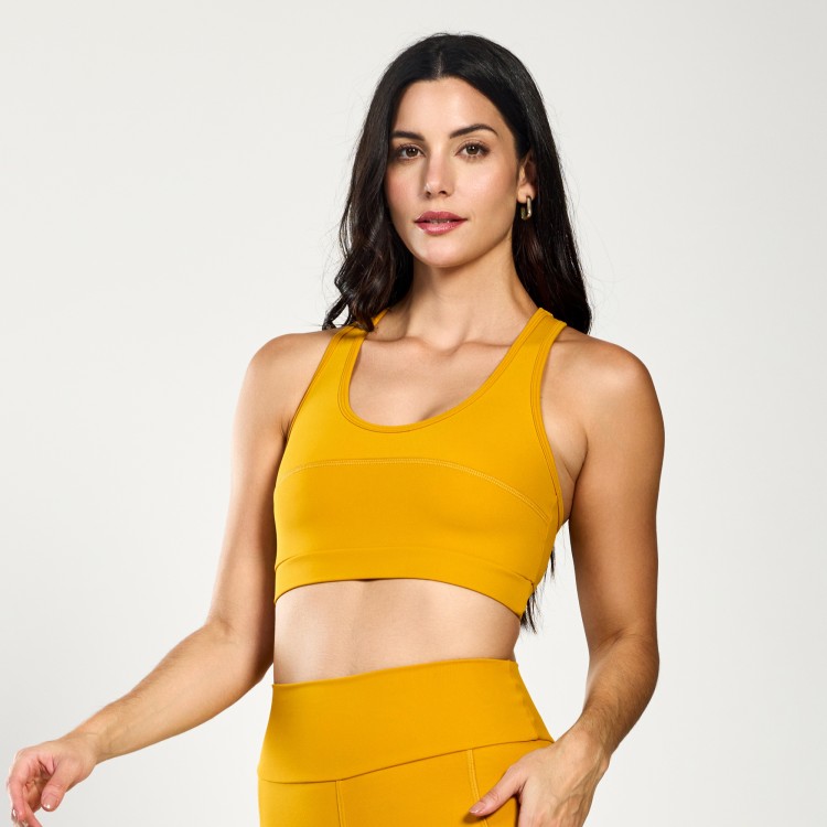 Top Fitness Poliamida Energia Mostarda