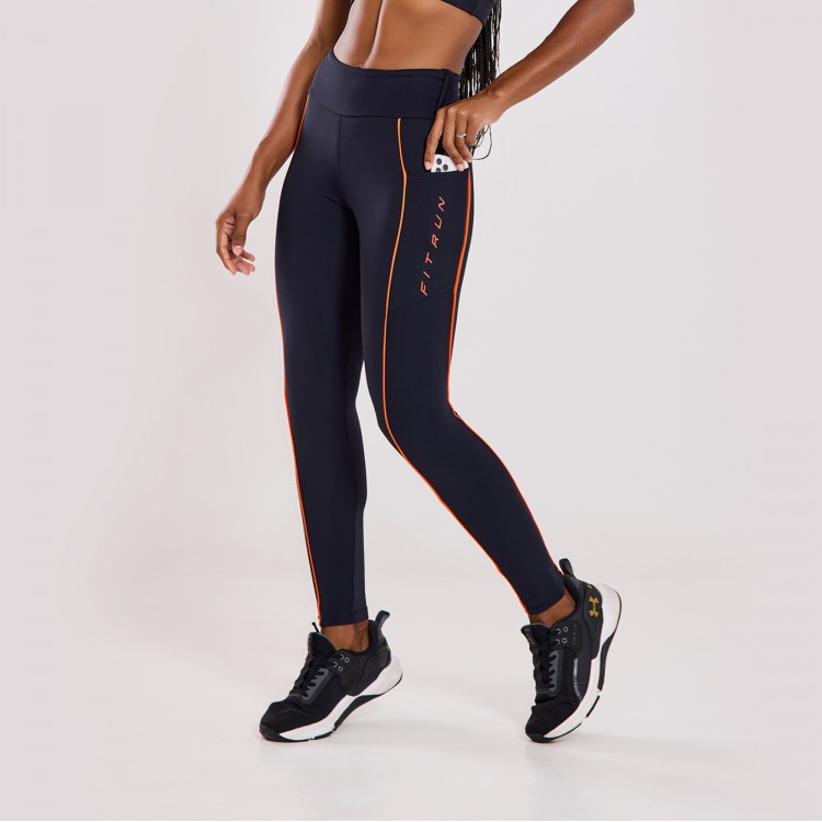 Calça Legging Poliamida Cadência Preta
