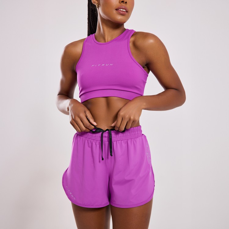 Short Fitness Poliamida Circuito Violeta