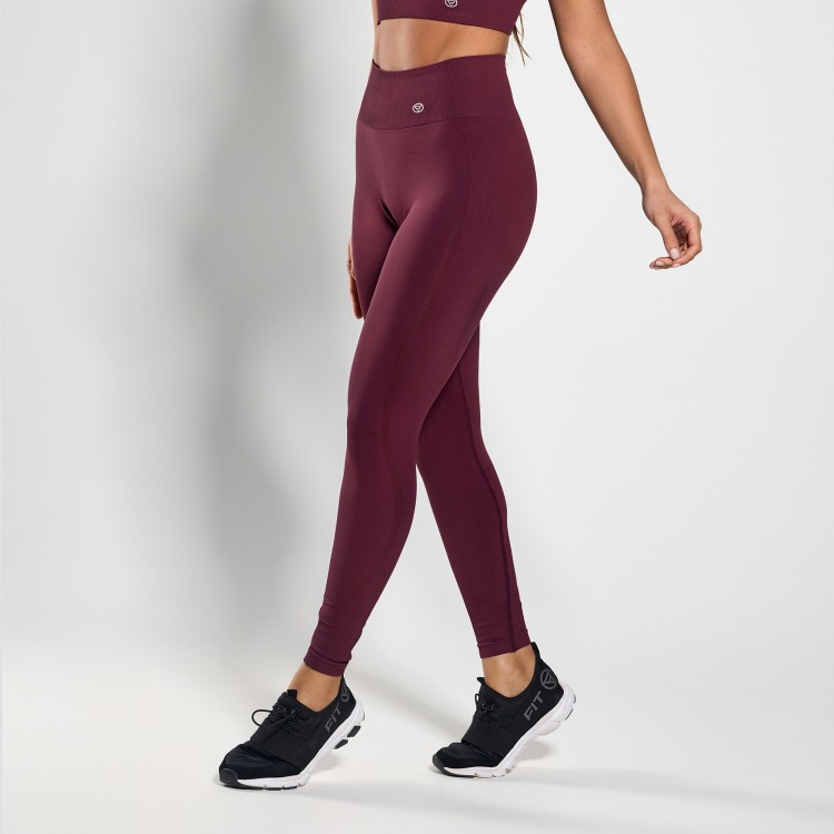 Calça Legging Fitness Seamless Up Marsala