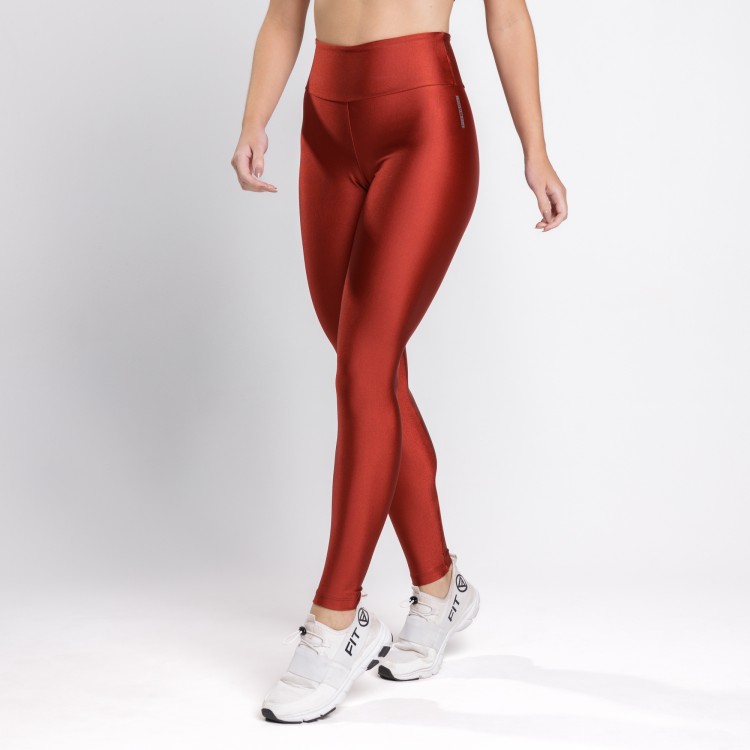 Calça Legging Glow Vermelho Terra