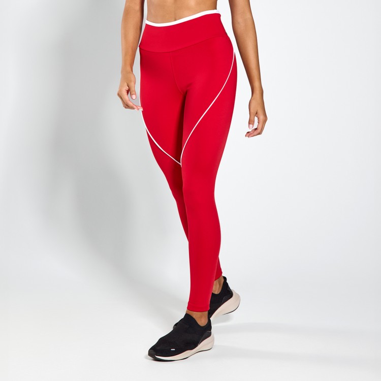 Calça Legging Poliamida Conexão Vermelha