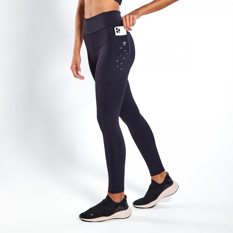 Calça Legging Poliamida Elo Movimento Preta